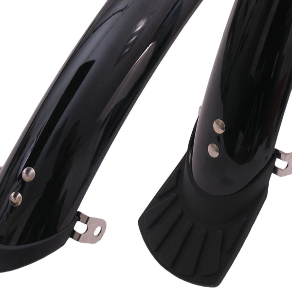 Sunnywheel plastic fender set 28inch 50mm gloss black + rods