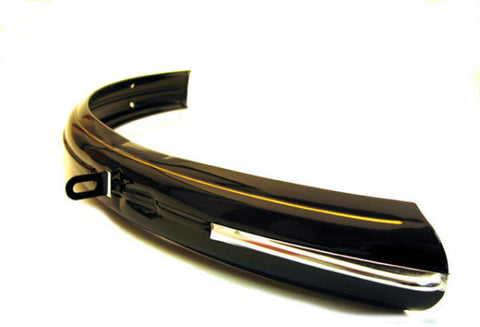 front fender 28 inch steel black/gold