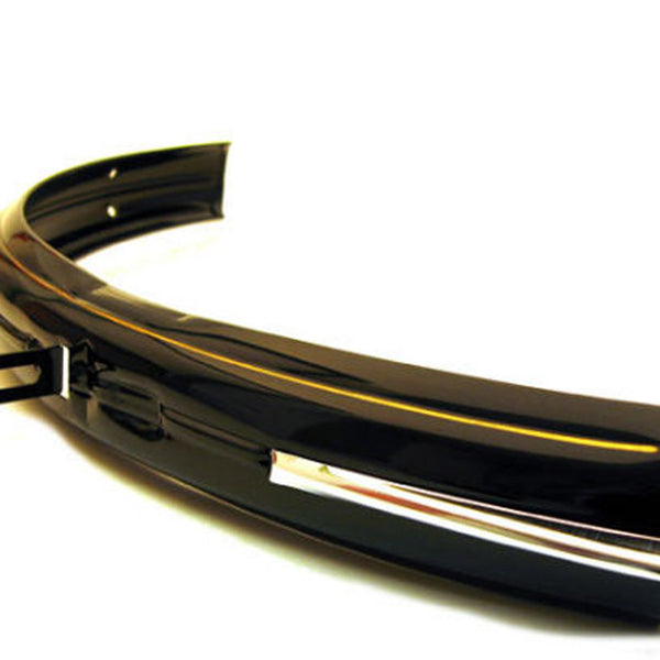 front fender 28 inch steel black/gold