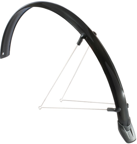 Set mudguards 28 inch 46 pvc black eurofender