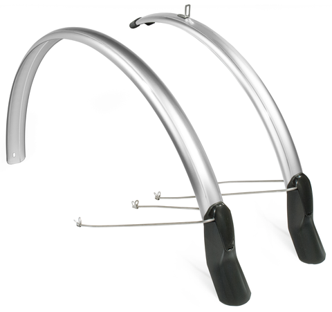 Mudguard set Snello 28" x 46 mm - smoke / titanium