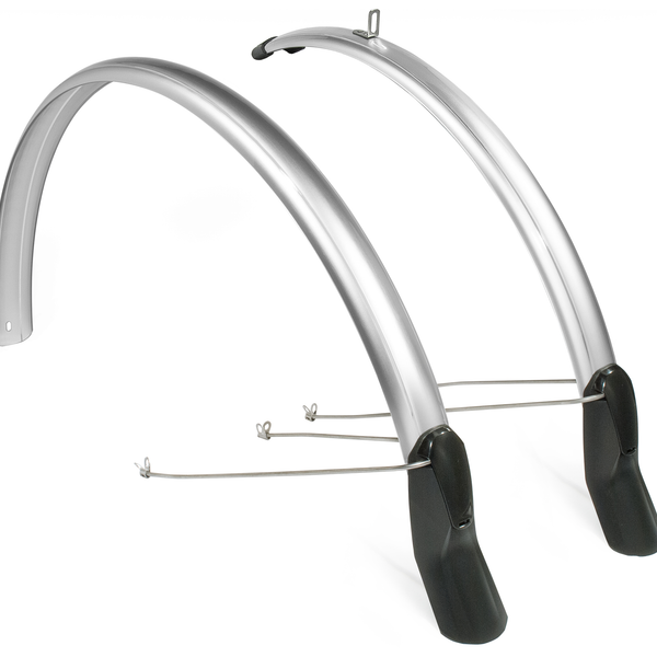 Mudguard set Snello 28" x 46 mm - smoke / titanium