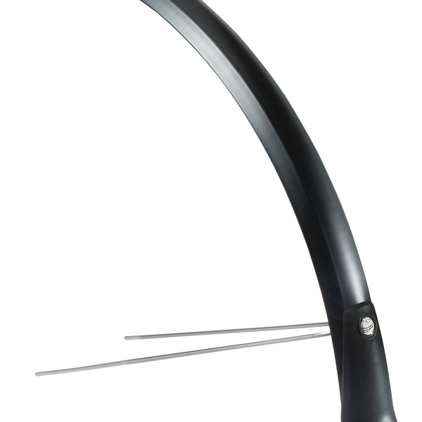 Front mudguard Snello 28 inch 46 mm matt black