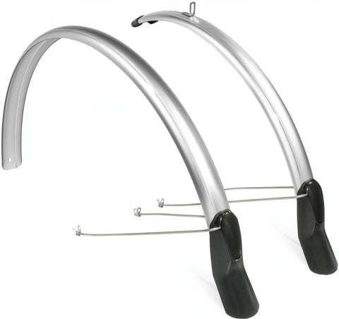 mudguard set Scatto 26-28 inch 51 mm silver