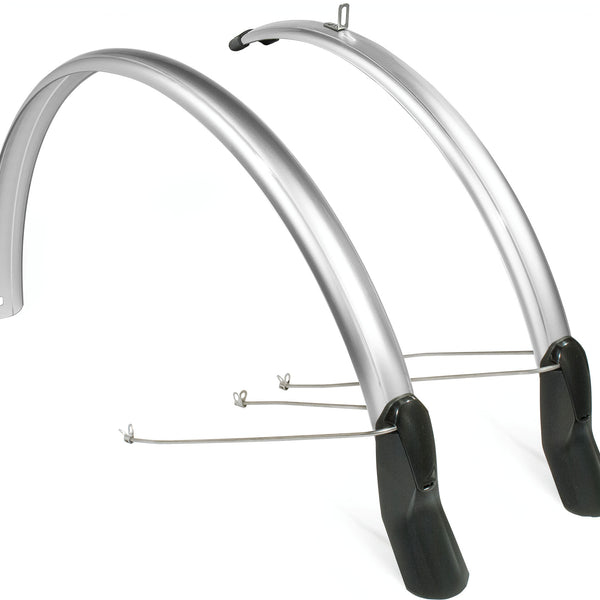 mudguard set Scatto 26-28 inch 51 mm silver