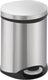 Eko - shell bin pedaalemmer 6 liter - stainless steel plastic - mat rvs - prullenbak