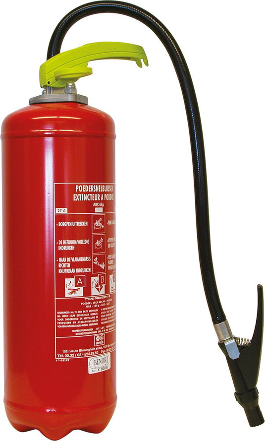 Belmic brandblusser 6kg a b c benor (gebouwen)