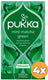 Pukka tea mint matcha green - 80 theezakjes - biologische kruidenthee - munt - groene thee - 4 x 20 zakjes - thee voordeelverpakking