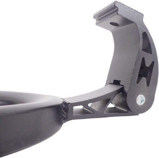 Edge middenstandaard 28 double 2-poot 30cm aluminium - zwart