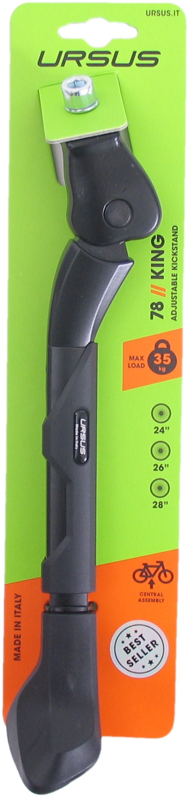 Load image into Gallery viewer, Ursus standaard king 2 zwart 26-28 inch 30cm op kaart
