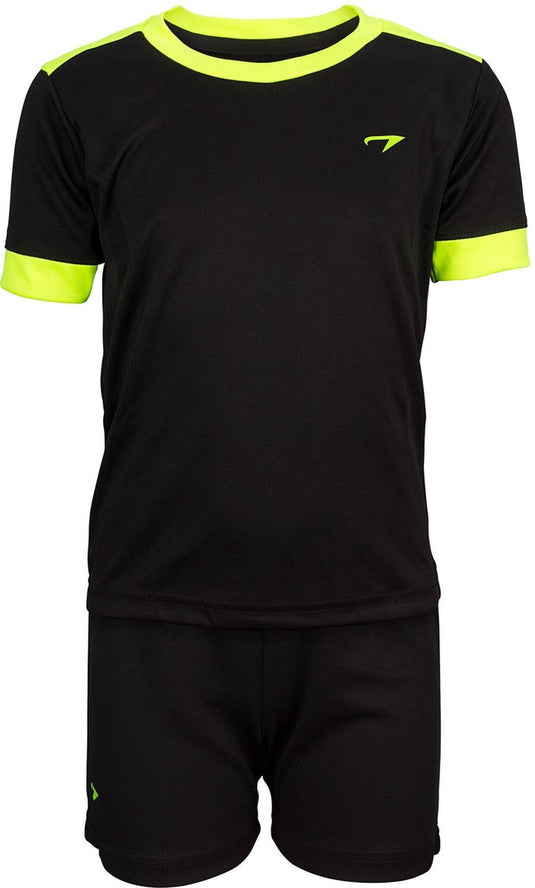 Avento sportset madrid - junior - zwart fluorgeel - 152