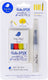 Jaq jaq bird aquarel penseelpen en butterstix krijtjes.