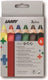 Lamy 3plus kleurpotloden 520 6-delige set – extra dikke mine ø 10 mm, kleurpotloden van cederhout met ergonomische vorm – ideaal voor kinderen vanaf 3 jaar – inclusief vouwdoos