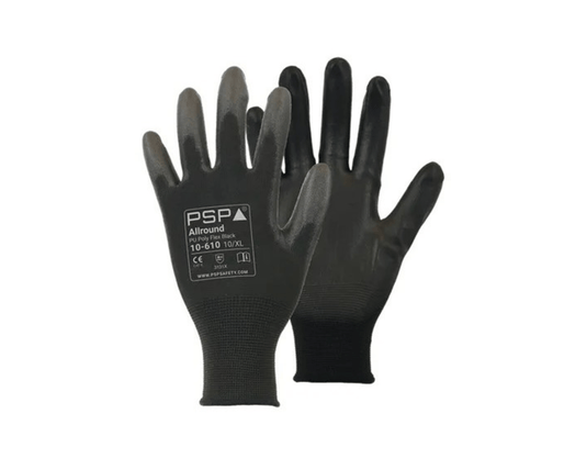 Psp 10-610 pu zwart werkhandschoen maat 8 m (12 paar)