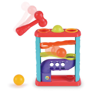 Toi-toys little stars hamerbank toren met 3 ballen