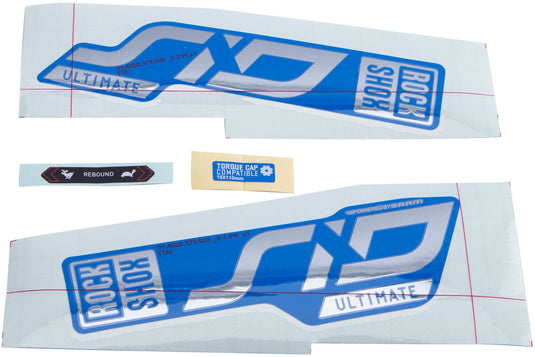 Rockshox decor set decal set rs sid ult. 110-120mm f.blue