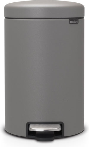 Brabantia newicon prullenbak - 12 liter - mineral concrete grey