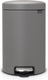 Brabantia newicon prullenbak - 12 liter - mineral concrete grey