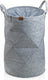 Kela wasmand met trekkoord, 33 x 50 cm, vilt, rond, licht grijs - | fay