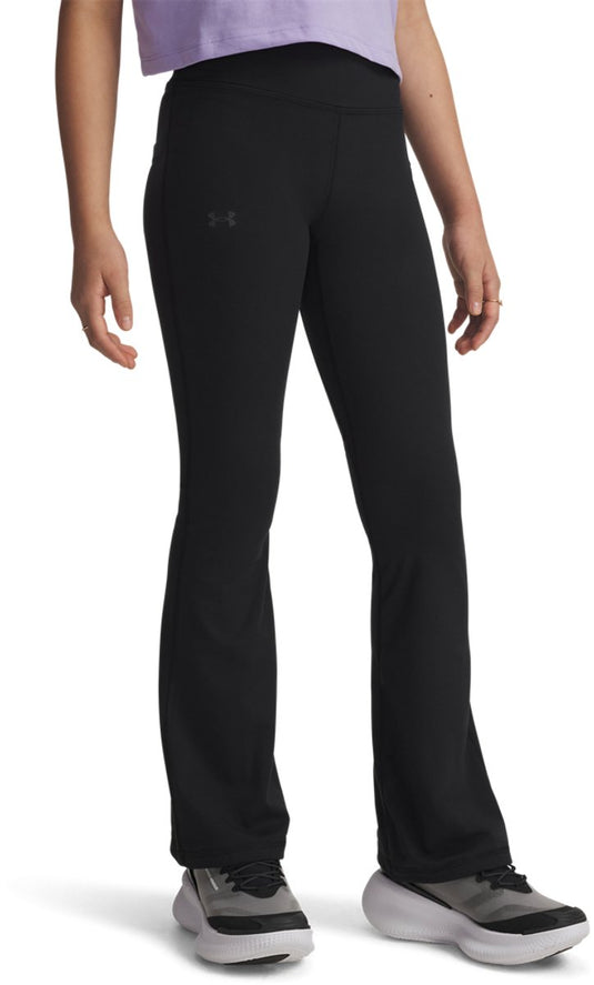 Under armour motion flare pant-blk meisjes sportbroek - zwart - jet grijs