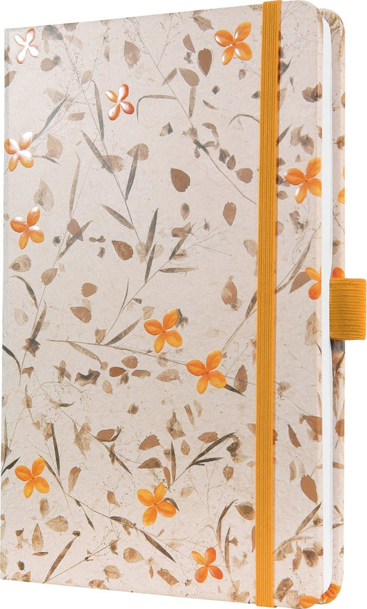 Sigel notitieboek - jolie - a5 - hardcover - 174 pagina's - 80 grams - lijn - bloom yellow - si-jn341