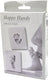 Happy hands - inkless pads - hand voet afdruk zonder inkt aan te raken - geen rommel - 3 prints - inclusief 3 kaarten