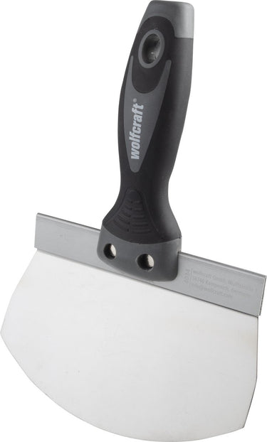 Wolfcraft - troffel rond - kuipspatel rvs - emmer specie stuc kuip spatel - 4034000