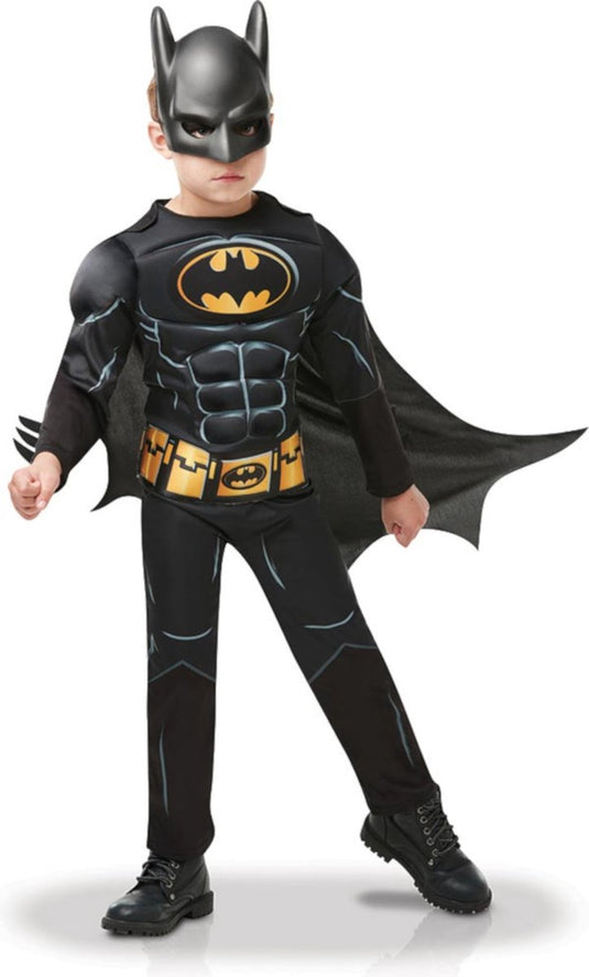 Rubies rubie's batman verkleedkostuum jongens zwart maat 128