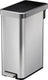 Eko - ecofly ii pedaalemmer 45 liter - stainless steel plastic - mat rvs, zwart - prullenbak