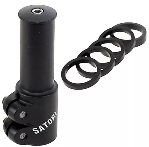 Stem extender Satori 1-1/8" - black