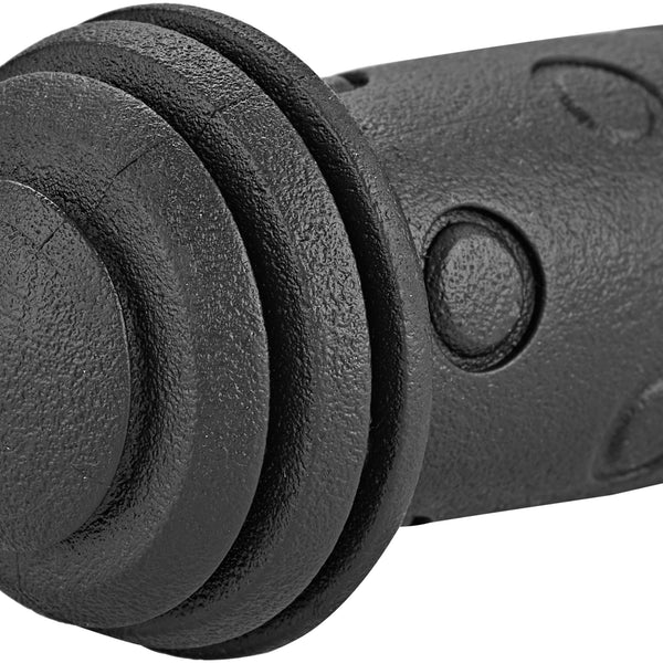 handles junior 100 x 22 mm rubber black 2 pieces