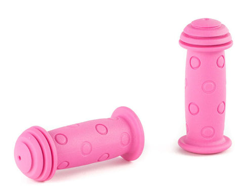 handles girls 100 x 22 mm rubber pink 2 pieces