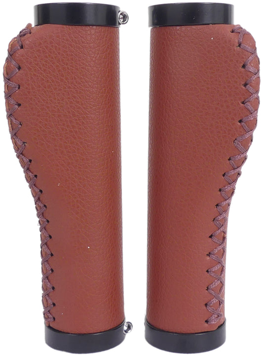 Edge handvatset leer incl lockring - camel brown- 135 135mm (werkplaatsverpakking)