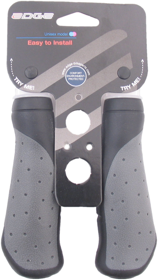 Edge Ergo City Fiets Handvatten - 135mm - Zwart-grijs