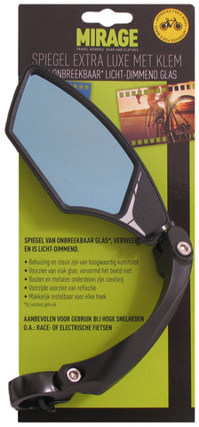 handlebar mirror adjustable 10 x 5 cm black