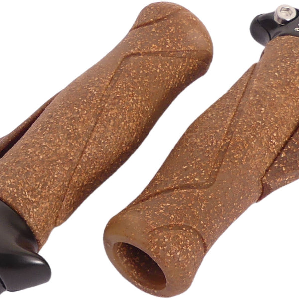 Handle pair MF1 cork / aluminum 130+130 mm -