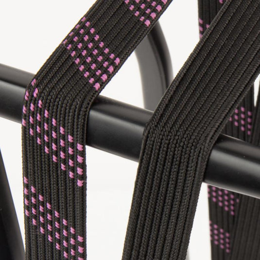 Qibbel widek veiligheidsbinder suv stalen haak 54cm zwart roze