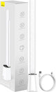 Baseus - verstelbaar bureaulamp led - automatisch handmatig dimbaar - wit en warm licht - wit