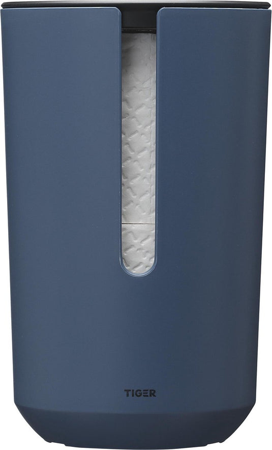 Tiger tess - reserverolhouder met deksel - vrijstaand - blauw zwart