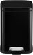 Eko - stella pedaalemmer 6 liter - stainless steel plastic - zwart - prullenbak