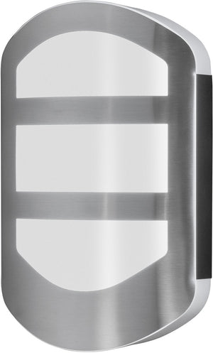 Osram endura style plate wall wandlamp in moderne roestvrijstalen look met indirect licht, heldere en functionele led-buitenlamp, ip44-bescherming, voor entreeverlichting en gevels