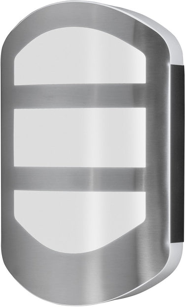 Osram endura style plate wall wandlamp in moderne roestvrijstalen look met indirect licht, heldere en functionele led-buitenlamp, ip44-bescherming, voor entreeverlichting en gevels