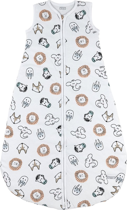 Meyco baby animal baby zomerslaapzak rond - multicolour - 110cm - 0.5 tog