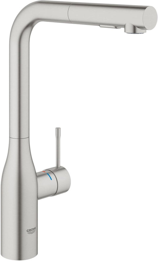 Grohe essence new keukenkraan - uittrekbare handdouche - rvs - 30270dc0