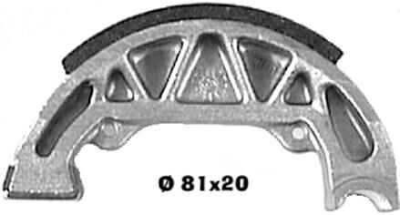 Coming soon remschoen brake shoe organic standard 95 x 20mm