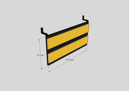Unbranded stelling perfo lamelhaak forex 150x35mm zw