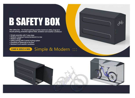 Unbranded fietskluis bike safety box * op bestelling *