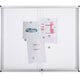 E-vision vergrendelbaar notitiebord master vision 18xa4 bi-office magnetisch wit trans