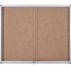 Vergrendelbaar notitiebord bi-office vt660201160 aluminium afslutibaar