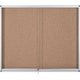 Vergrendelbaar notitiebord bi-office vt640201160 aluminium grijs transparant